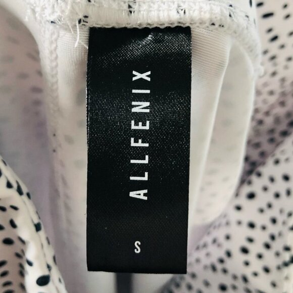 ALLFENIX Montana 7/8  Leggings White with Black Scatter Dot Pattern Size Small - Picture 7 of 9